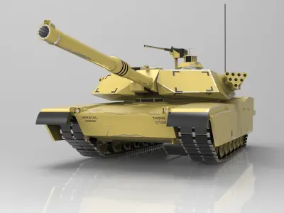 M1 Abrams 3D model by bozao