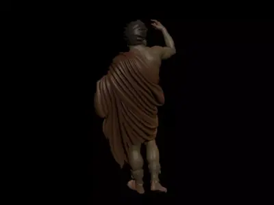 Classical Roman deity Jupiter 3D model