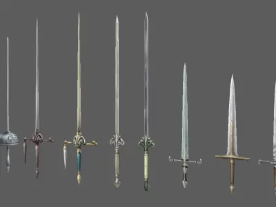 weapon sword Free low-poly 3D model