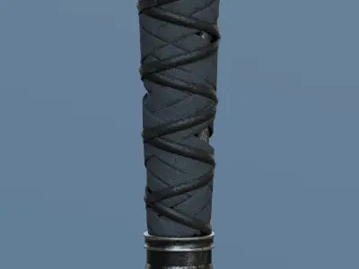 Exquisite Ancient Chinese Sword 3D Model Low-poly 3D model