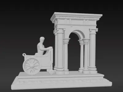 Ancient Roman Table Ornament Decorative Series 3 3D print model
