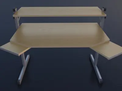 Modern office desk 3D model