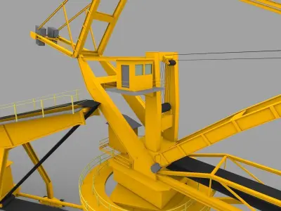 stacker reclaimer 3D model