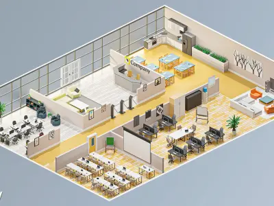 Office 3 3D model