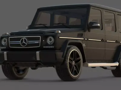 2015 Mercedes-Benz G-Class G 63 AMG 3D Model Low-poly 3D model