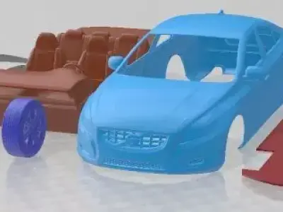 Volvo S60 2011 Printable Car  3D print model