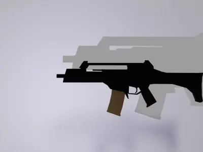 Low poly g36 Free 3D model