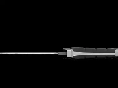 damascus knife 3d model 3D model