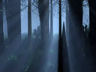 Dark Forest Animation Free 3D model