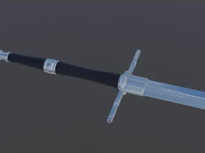Sword Low-poly 3D model 36