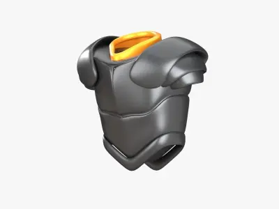 Armor Samurai 3D Illustration 3D model