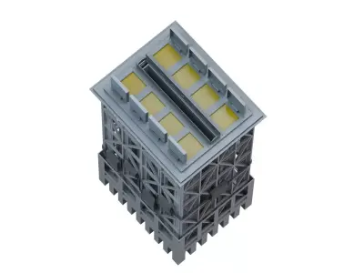 Sylver A-50 vertical launching system VLS 3D model