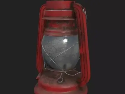 Old Lantern PBR Free 3D model