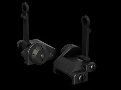 KAC 300 - Iron Sight  Low-poly 3D model