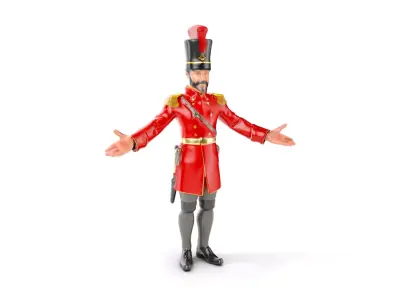 Royal Guard Character Rigged and Animated Low-poly 3D model