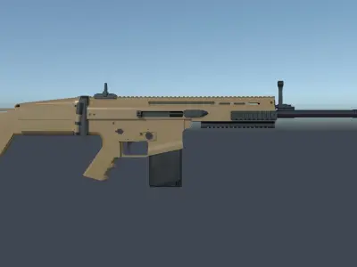 ICAR-H tan gun 3D model