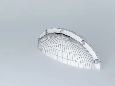 handle 0 wooden curved piece of wood Free 3D model