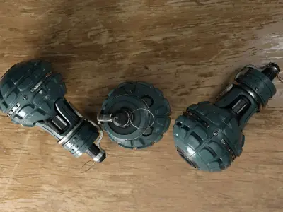 Combat grenade Low-poly 3D model