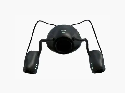 Jetpack H02 Black Green - SciFi Character Design Low-poly 3D model