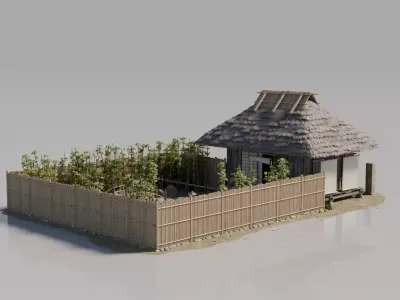 Traditional Japanese House 18 3D model