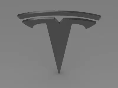 Tesla wheel Logo  3D model