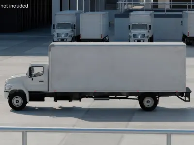 Commercial Box Truck 3D model