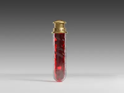 Health Potion Bottle Set Low-poly 3D model