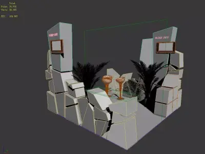 Exhibition - Area - 3X3-3DMAX2009-6 3D model