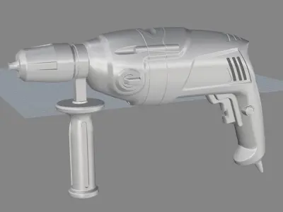 Electric drill Free 3D model