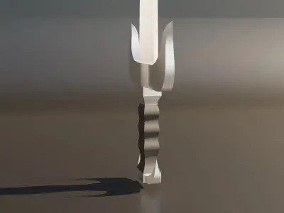 Low-poly Fantasy Knight Sword Low-poly 3D model