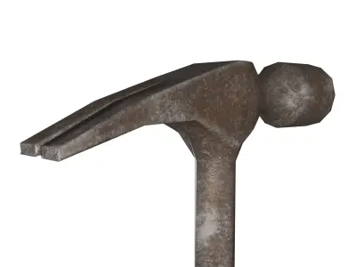Hammer Low-poly 3D model 17