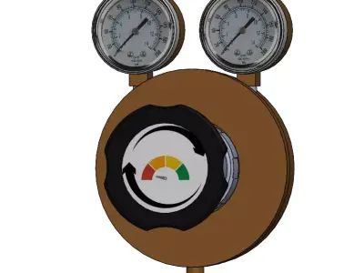 Pressure gauge 3D model