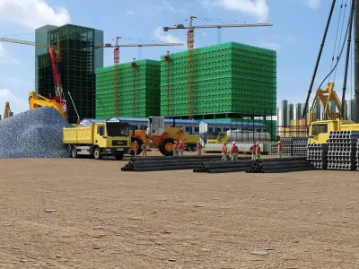 Construction Site 3D model 2