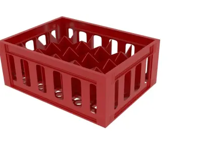 Coca Cola Plastic Crate 3D model