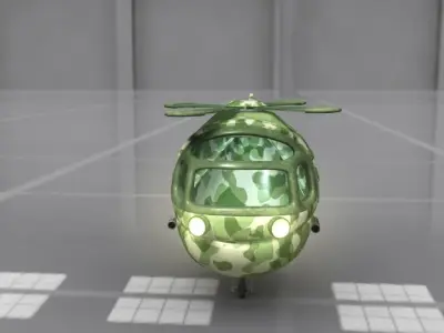 Heavy Chopper Cartoon  3D model