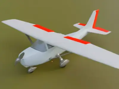 VULTEE BT-13 VALIANT Low-poly 3D model