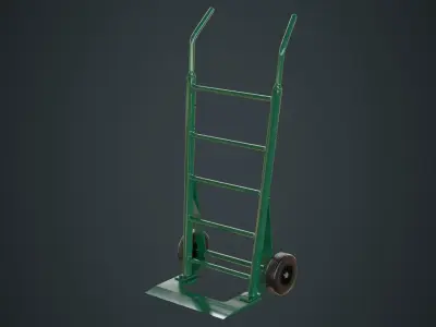 Hand Truck 2A Low-poly 3D model