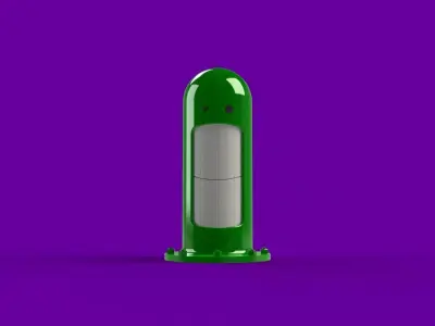 Pipe pill bottle Free 3D model