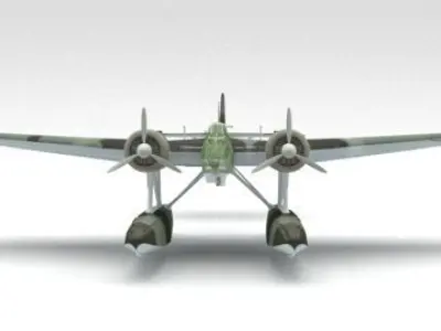 seaplane toy plane with propellers 3D model by dannymax0000
