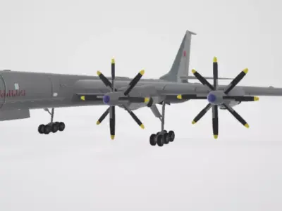 Tu 95 Free 3D model