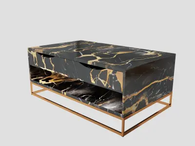 Modern Nesting Coffee Table Part 2 3D model