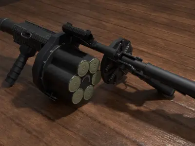 M32 MGL Low-poly 3D model purchase