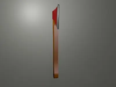 High-Poly Axe with ribbon Free 3D model