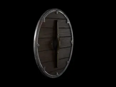 Viking Fantasy Shield - Low Poly Asset  Low-poly 3D model