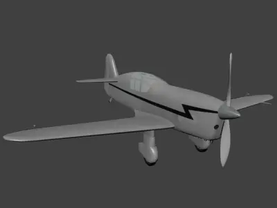 Percival Mew Gull Free low-poly 3D model