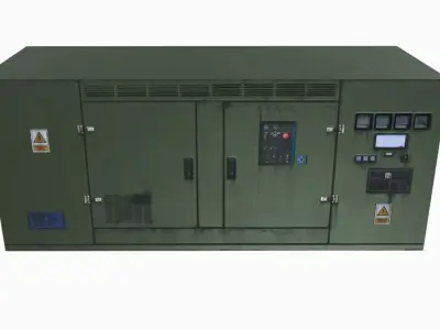 Power machine   Low-poly 3D model