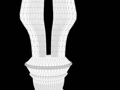 Dagger model for Game FX Low-poly 3D model