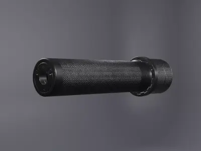PBS-1 Russian Silencer Low-poly 3D model