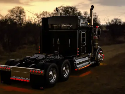 Kenworth T800 American Style JD 3D model