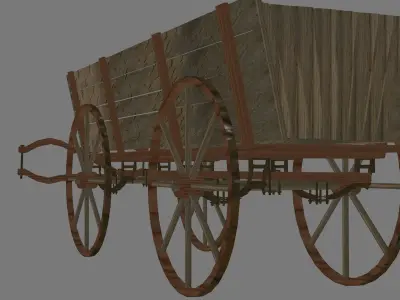 old wagon 3D model